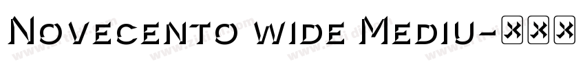 Novecento wide Mediu字体转换